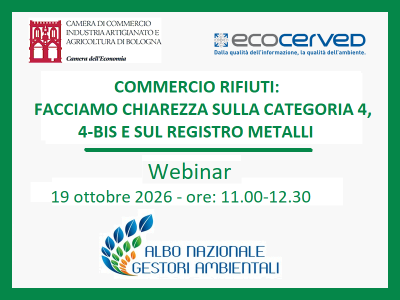 AMBIENTE: COMMERCIO RIFIUTI: FACCIAMO CHIAREZZA SULLA CATEGORIA 4, 4-BIS E SUL REGISTRO METALLI