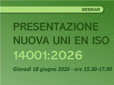 PID: IL 18/6 UN WEBINAR SUL NUOVO STANDARD PER I SISTEMI DI GESTIONE AMBIENTALE