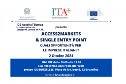 COMMERCIO ESTERO. ACCESS2MARKETS & SINGLE ENTRY POINT.