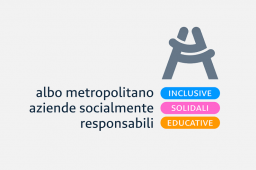 SEI UN’IMPRESA SOCIALMENTE RESPONSABILE? ISCRIVITI ALL’ALBO Logo albo metropolitano aziende socialmente responsabili