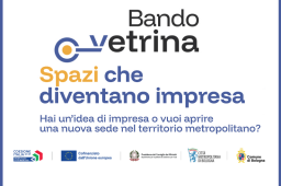 BANDO VETRINA. SPAZI DISMESSI POSSONO DIVENTARE IMPRESA logo BANDO VETRINA