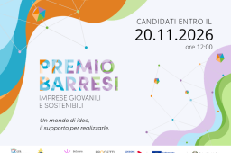 AL VIA IL PREMIO BARRESI 2026: INCENTIVI A IMPRESE GIOVANILI E SOSTENIBILI logo PREMIO BARRESI 2026
