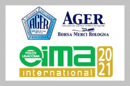 Giovedì 21 ottobre per la prima volta il listino della Borsa Merci verrà quotato a EIMA Logo Borsa Merci Bologna e logo EIMA