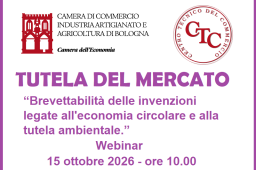 BREVETTI GREEN: IL 15/10 UN WEBINAR BREVETTI GREEN: IL 15/10 UN WEBINAR