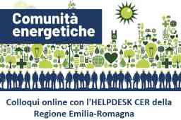 IL 28/3 COLLOQUI GRATUITI SULLE COMUNITÀ ENERGETICHE RINNOVABILI IL 28/3 COLLOQUI GRATUITI SULLE COMUNITÀ ENERGETICHE RINNOVABILI