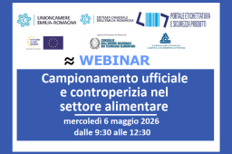 WEBINAR SUL CAMPIONAMENTO NEL SETTORE ALIMENTARE IL 6/5