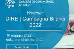DIRE: CAMPAGNA BILANCI 2022 - WEBINAR IL 10/5