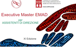 UN EXECUTIVE MASTER PER ASSISTENTI DI DIREZIONE UN EXECUTIVE MASTER PER ASSISTENTI DI DIREZIONE