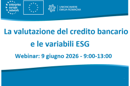 CREDITO BANCARIO E VARIABILI ESG, WEBINAR IL 9 GIUGNO CREDITO BANCARIO E VARIABILI ESG, WEBINAR IL 9 GIUGNO