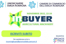 partecipazione a InBuyer Agricultural Machinery 22-24 novembre 2022 - logo unioncamere e camere di commercio emilia romagna, promos italia partecipazione a InBuyer Agricultural Machinery 22-24 novembre 2022 - logo unioncamere e camere di commercio emilia romagna, promos italia