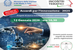 webinar MIMIT incentivi ricerca 12 gennaio 2026 - strumenti di rcerca, dito robot e umano che si toccano
