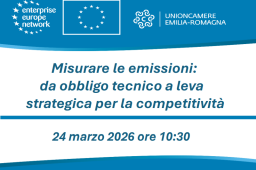 MISURARE LE EMISSIONI: LEVA STRATEGICA PER LA COMPETITIVITÀ. WEBINAR IL 24/3
