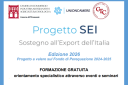 SCOPRI IL PROGETTO SEI E INCREMENTA IL TUO EXPORT SCOPRI IL PROGETTO SEI E INCREMENTA IL TUO EXPORT