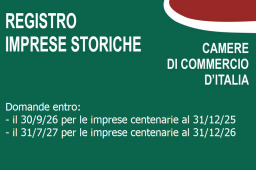 SEI UN’IMPRESA ULTRA CENTENARIA? ISCRIVITI AL REGISTRO IMPRESE STORICHE logo REGISTRO IMPRESE STORICO