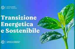 TRANSIZIONE ENERGETICA E SOSTENIBILE TRANSIZIONE ENERGETICA E SOSTENIBILE