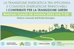 TRANSIZIONE GREEN, IL 30/10 UN EVENTO SUI FINANZIAMENTI