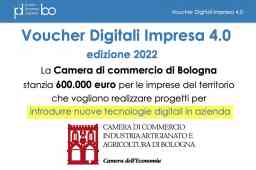 Nuovo Bando Voucher digitali Impresa 4.0 della Camera di commercio di Bologna Nuovo Bando Voucher digitali Impresa 4.0 della Camera di commercio di Bologna