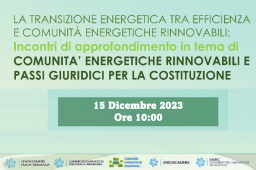 RISPARMIO ED EFFICIENZA CON LA TRANSIZIONE GREEN. COLLOQUI GRATUITI CON ESPERTI