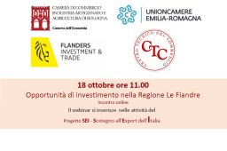 FIANDRE, OPPORTUNITÀ DI INVESTIMENTO PER LE IMPRESE