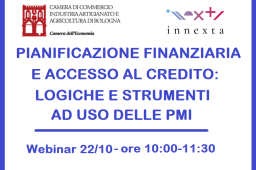 FINANZA PER PMI: IL 22/10 WEBINAR SU PIANIFICAZIONE E ACCESSO AL CREDITO FINANZA PER PMI: IL 22/10 WEBINAR SU PIANIFICAZIONE E ACCESSO AL CREDITO