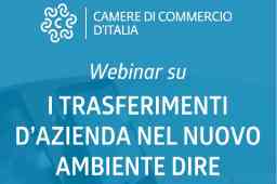 TRASFERIMENTI D’AZIENDA. WEBINAR PER I NOTAI, IL 2 E D IL 6 LUGLIO TRASFERIMENTI D’AZIENDA. WEBINAR PER I NOTAI, IL 2 E D IL 6 LUGLIO