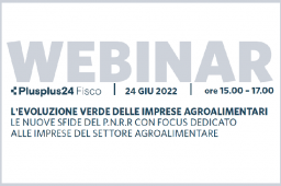 LE IMPRESE AGROALIMENTARI ALLA SFIDA DEL PNRR: ON LINE 24/6 ORE 15