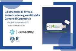 FIRMA DIGITALE E AUTENTICAZIONE, UN WEBINAR PER LE IMPRESE