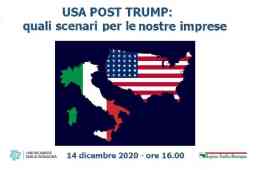 USA POST TRUMP: QUALI SCENARI PER LE NOSTRE IMPRESE. WEBINAR IL 14/12