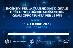 INCENTIVI PER TRANSIZIONE DIGITALE E INTERNAZIONALIZZAZIONE