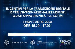INCENTIVI PER TRANSIZIONE DIGITALE E INTERNAZIONALIZZAZIONE INCENTIVI PER TRANSIZIONE DIGITALE E INTERNAZIONALIZZAZIONE