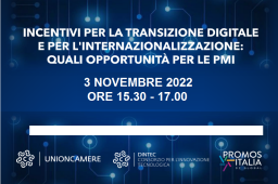 INCENTIVI PER TRANSIZIONE DIGITALE E INTERNAZIONALIZZAZIONE