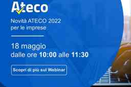 WEBINAR SU AGGIORNAMENTO ATECO 2022