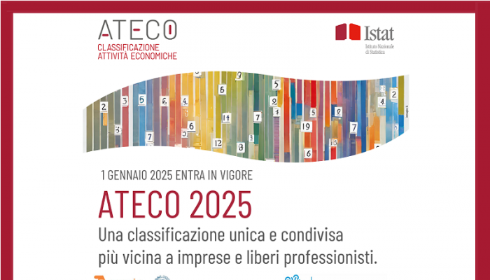 ATECO 2025, NUOVA CLASSIFICAZIONE DELLE ATTIVITÀ ECONOMICHE.