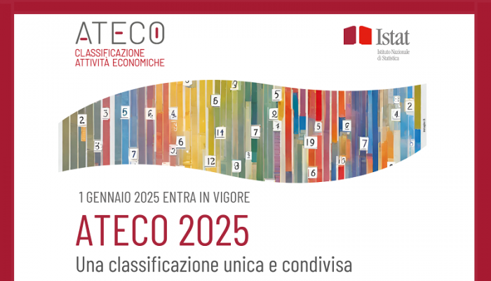 ATECO 2025, NUOVA CLASSIFICAZIONE DELLE ATTIVITÀ ECONOMICHE