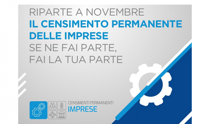 AL VIA LA SECONDA EDIZIONE DEL CENSIMENTO PERMANENTE DELLE IMPRESE