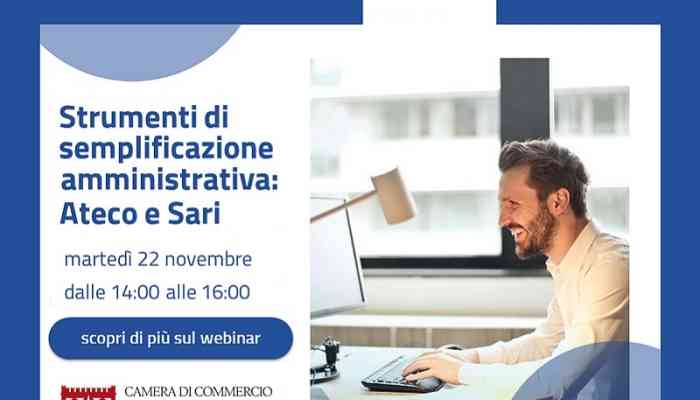 Strumenti di semplificazione amministrativa: Ateco e Sari. Webinar 22 novembre