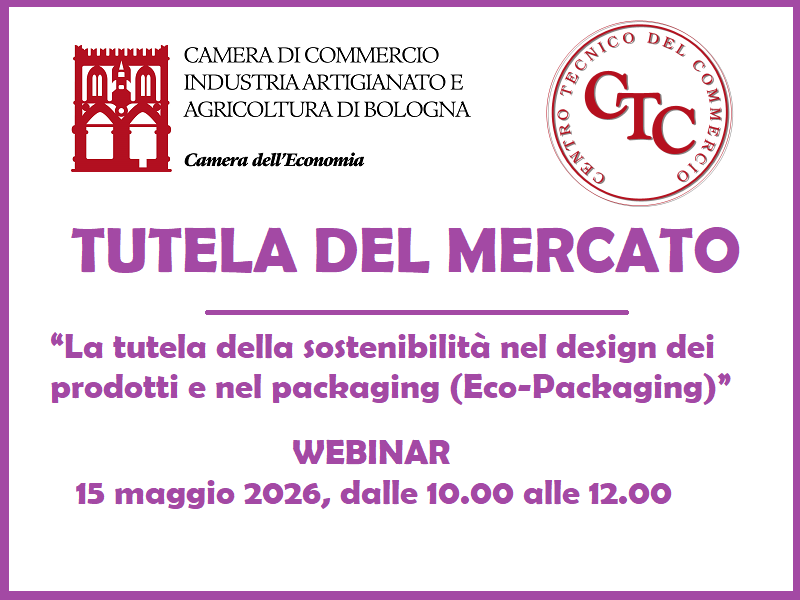 PACKAGING, TUTELA DESIGN PRODOTTI E IMBALLAGGI: WEBINAR IL 15/5