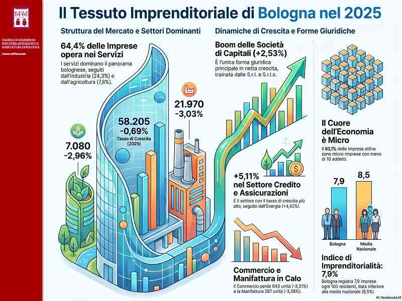 LA FOTOGRAFIA DELLE IMPRESE BOLOGNESI AL 31 DICEMBRE 2025 LA FOTOGRAFIA DELLE IMPRESE BOLOGNESI AL 31 DICEMBRE 2025