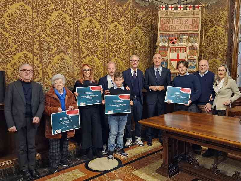 QUATTRO IMPRESE STORICHE PREMIATE DAL PRESIDENTE VERONESI