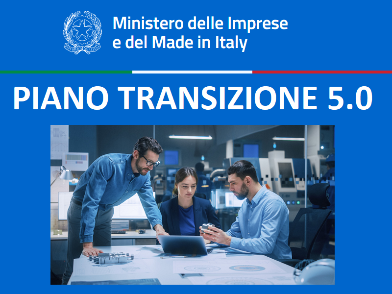PIANO TRANSIZIONE 5.0: È OPERATIVA LA PIATTAFORMA DI PRENOTAZIONE PER LE AGEVOLAZIONI. PIANO TRANSIZIONE 5.0: È OPERATIVA LA PIATTAFORMA DI PRENOTAZIONE PER LE AGEVOLAZIONI.