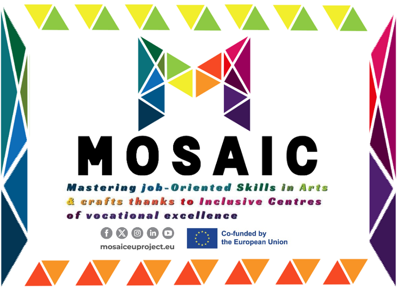 ARTIGIANATO. CICLO DI WEBINAR PER INDUSTRIE CULTURALI E CREATIVE logo MOSAIC