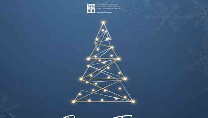 Buone Feste dalla Camera di commercio di Bologna - albero di Natale