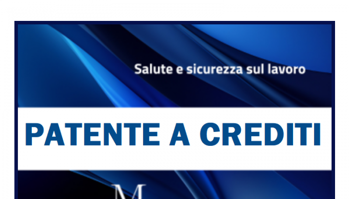 SICUREZZA NEI CANTIERI. ARRIVA LA PATENTE A CREDITI