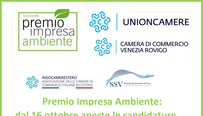 PREMIO IMPRESA AMBIENTE. PER PARTECIPARE TEMPO FINO AL 16 DICEMBRE