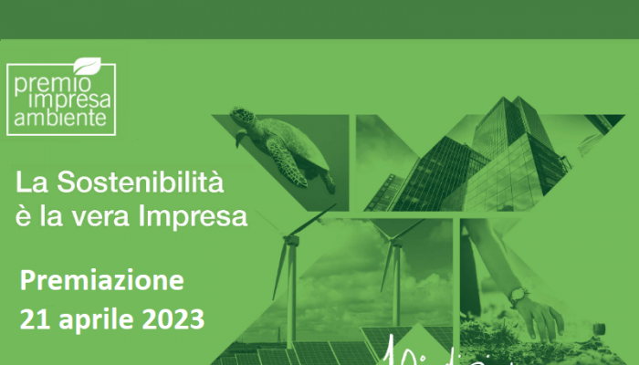 PREMIO IMPRESA AMBIENTE, IL 21 APRILE LA PREMIAZIONE