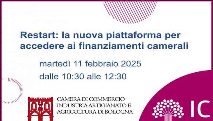 SCOPRI LA NUOVA PIATTAFORMA PER ACCEDERE AI FINANZIAMENTI CAMERALI