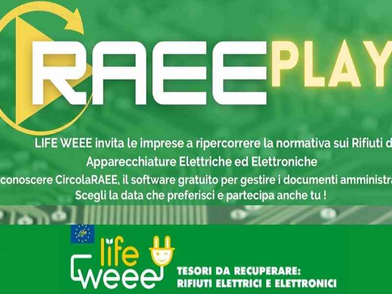 RIFIUTI RAEE, DUE WEBINAR GRATUITI PER LE IMPRESE