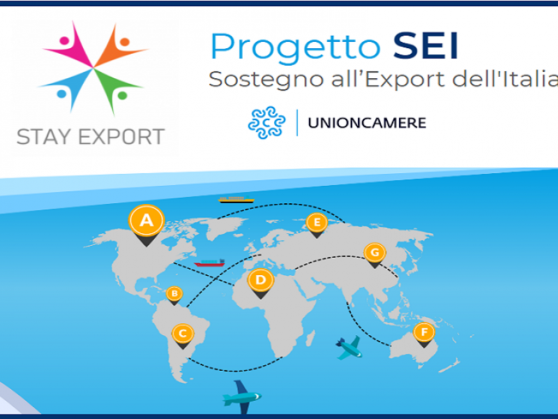 Partecipa al Progetto SEI ed esporta i tuoi prodotti