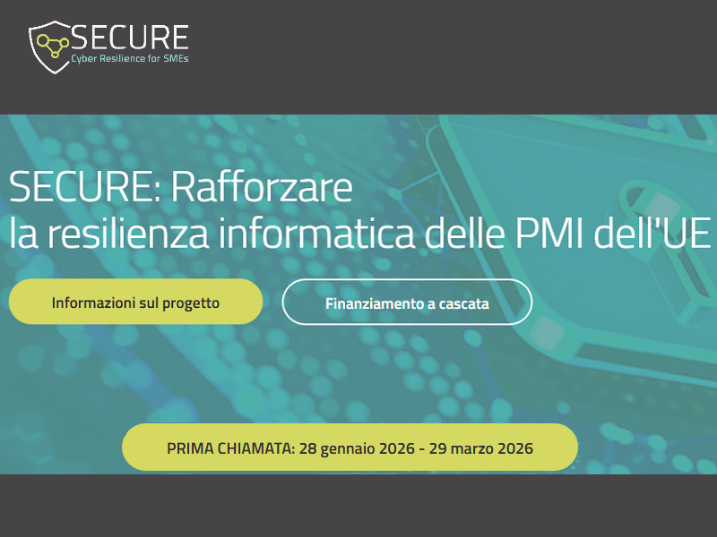 PROGETTO SECURE PER LA CYBERSICUREZZA DELLE IMPRESE