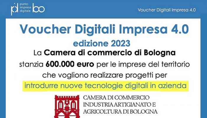 Bando Voucher digitali i4.0. Domande dal’11/9 al 21/9